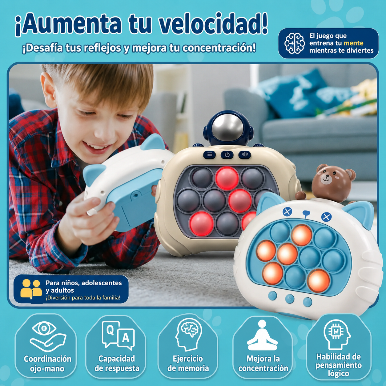 Reflex Pop™ | Juego de velocidad y concentración