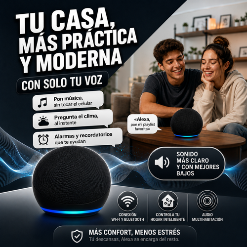 VoxHome® — Parlante Inteligente con Asistente de Voz