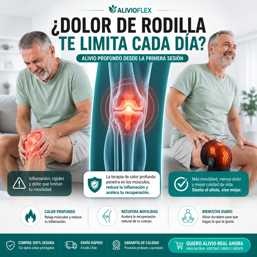 Alivia tu Dolor de Rodillas - Rodillera Termica Premium®