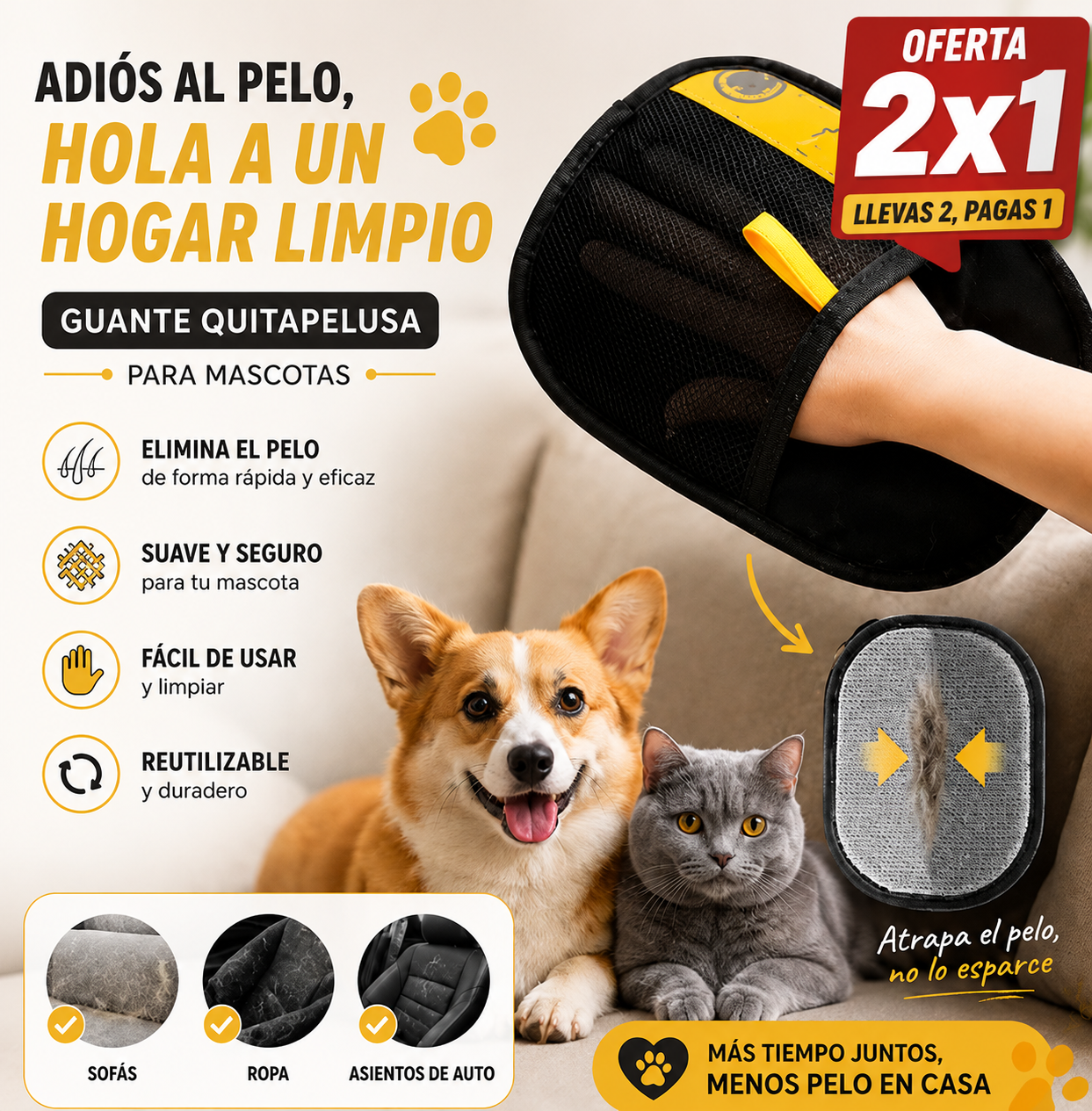 PetGlove - Adiós al Pelo de tu Mascota! (2x1)