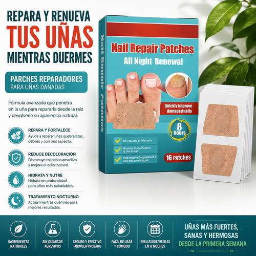 16 Parches Reparadores de Uñas