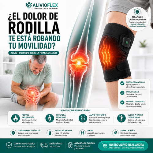 Alivia tu Dolor de Rodillas - Rodillera Termica Premium®