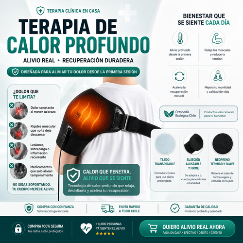 Alivia Tu Dolor de Hombros - Hombrera Termica Premium®.